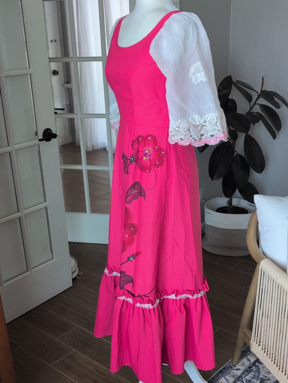 Vintage Handmade Prairie Cottage Dress - Picture 3 of 16